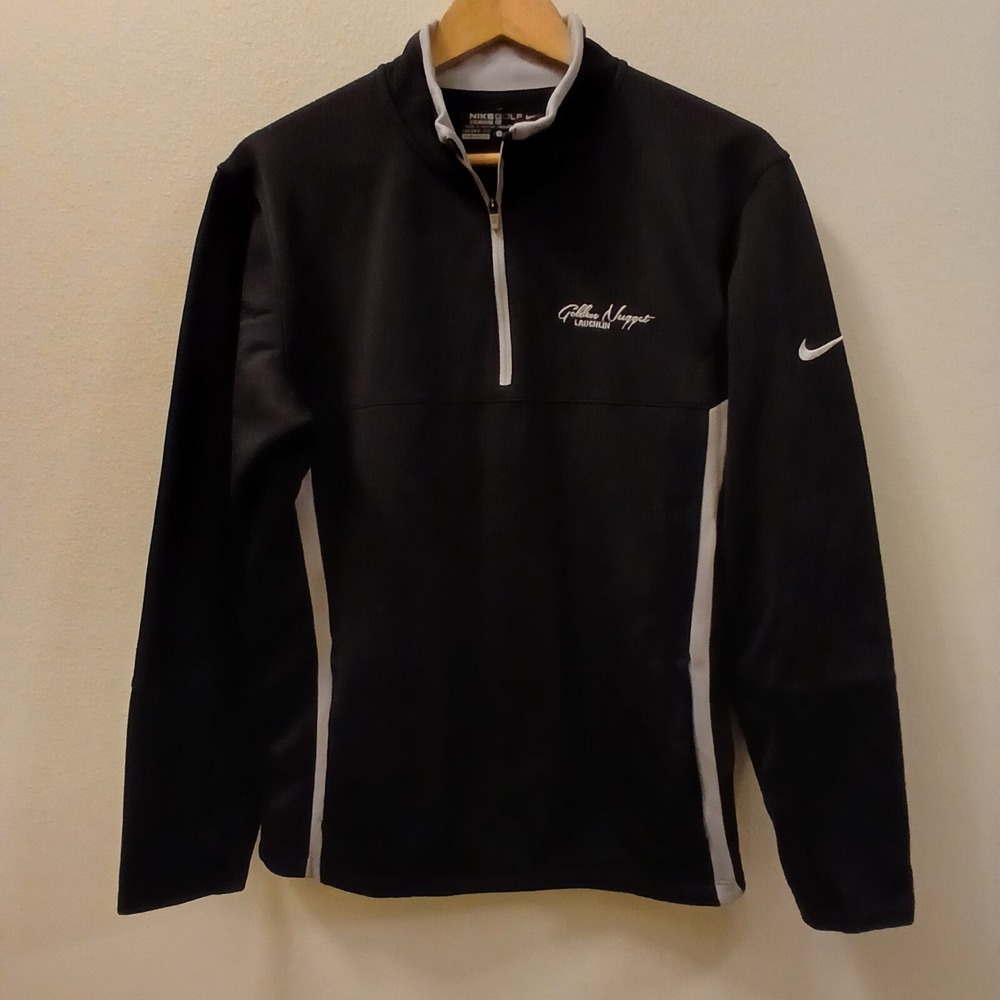 Nike Golden Nugget Casino Laughlin‎ Sm 1/2 Zip Therma-fit Coverup Golf Pullover